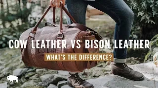 Cow Leather VS Bison Leather - What's the difference?