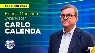 Elezioni 2022 | Enrico Mentana intervista Carlo Calenda di Azione-Italia Viva