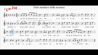 Fatti mandare dalla mamma (G. Morandi)  - Flauto - Note - Spartito - Karaoke - Instrumental