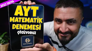 AYT MATEMATİK DENEMESİ Çözüyoruz | Bilgi Sarmal AYT Denemesi | Rehber Matematik