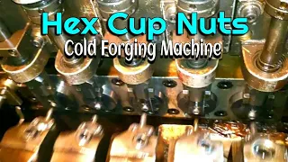 Hexagon Cup Nuts Screws Making In Cold Forging Bolt Former Machine