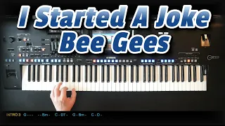 I Started A Joke - Bee Gees, Cover, eingespielt mit titelbezogenem Style auf Yamaha Genos.