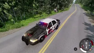 From car jump Arena to cop car chase