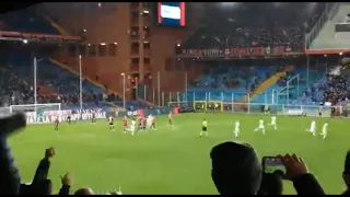 Zlatan Ibrahimovic free Kick goal against Genoa 🔥❣️ | view from stands | ac Milan fans reaction ❣️