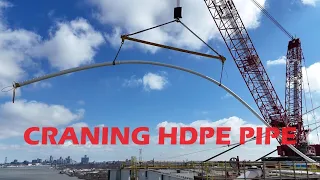 Craning HDPE Pipe | Gordie Howe International Bridge