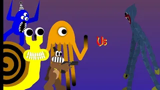 Composite Huggy Wuggy Vs Garten of Banban Part 2 |STICK NODES ANIMATIONS| indie Games Battle!