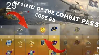 WOT BLITZ : CODE EU WIN 2 LEVEL BATTLE PASS