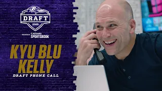 Kyu Blu Kelly's Draft Day Call From Ravens | Baltimore Ravens