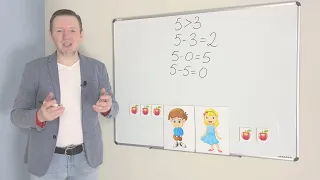 Математика 1 класс: видео урок 14 - свойства вычитания  (школьная программа и подготовка к школе)