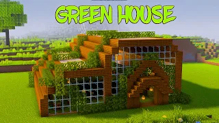 Minecraft House Tutorial(#170):Minecraft Large Greenhouse Tutorial