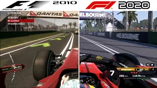 F1 Game Comparison (2010 - 2020 Gameplay Comparison)