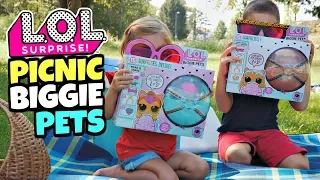 LOL SURPRISE PICNIC con i  BIGGIE PETS: Neon Kitty e MC Hammy