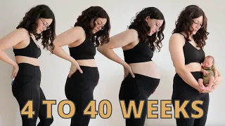 PREGNANCY TRANSFORMATION WITH BABY #2  || Week By Week Belly Growth