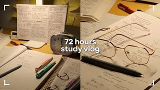 72 HOURS study vlog | studying for exams, note-taking & a productive week