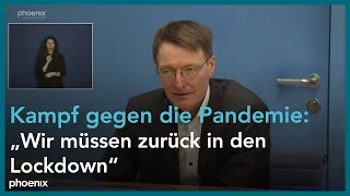 „Impfen gegen Corona“: Pressekonferenz mit Jens Spahn, Karl Lauterbach und RKI-Vizepräsident Schaade