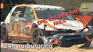 24-Hour #NÜRBURGRING CRASH COMPILATION 2023 - Best of Crashes & Fails on the Nordschleife