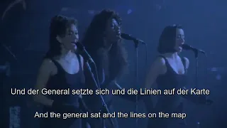 Pink Floyd, The Dark Side of the Moon,  Us and them  - Live 1988  with Lyrics German und English
