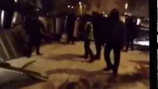 Евромайдан  Ночной штурм 10 12 2013  Нічний штурм беркутом Зачистка на Лютеранські