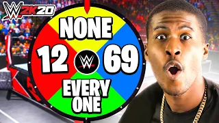 WWE 2K20 But A Wheel Decides How Many Draft Picks I Get