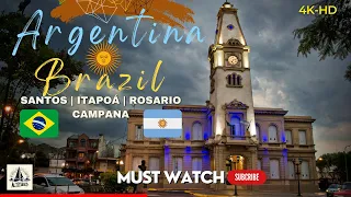 SAILING THROUGH  BRAZIL AND ARGENTINA🇧🇷 🇦🇷 | SANTOS, ITAPOÁ, ROSARIO, CAMPANA