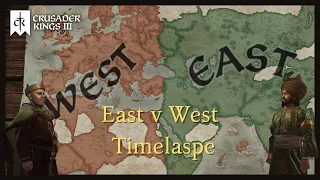 East V West Timelapse Crusader Kings 3