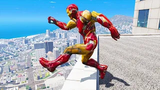 Iron Man Gameplay in GTA 5 - Funny Moments & Fails