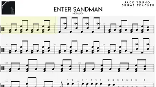 How to Play Enter Sandman on Drums! 🥁