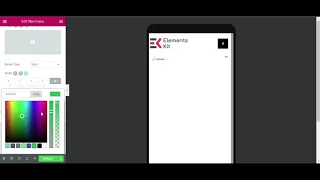 Off Canvas Nav menu Building with ElementsKit | Elementor | Wpmet
