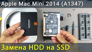 Apple Mac Mini 2014 Как установить SSD или замена жесткого диска