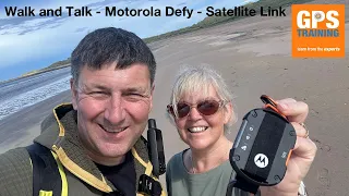 Walk and talk with the Motorola Defy – Satellite Link, on Holy Island