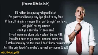 Eminem - My Dad's Gone Crazy ft. Hailie Jade (Lyrics)