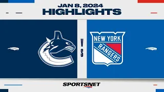 NHL Highlights | Canucks vs. Bruins - January 8, 2024