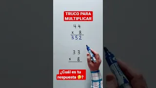 Truco MATEMÁTICO - Truco de MATEMÁTICAS para MULTIPLICAR