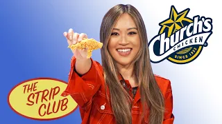 Church's Chicken Strip Taste Test | The Strip Club | Yahoo! Lifestyle