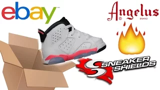 Baby Jordan Infrared 6's, Sneaker Shields, and Angelus dye!