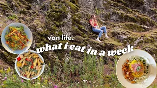 what I *really* eat in a week  | Van Life Adventures ( vlog )