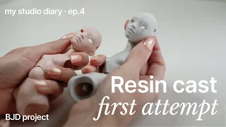 BJD Doll resin cast with Smooth-Cast 300 Series • First attempt • Relax process video