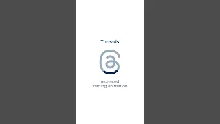Threads logo loading animation - new Instagram-linked app