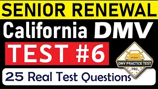 CALIFORNIA DMV WRITTEN TEST 2024 | DMV Senior Written Test | California DMV Permit Test for Seniors