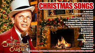 Frank Sinatra, Nat King Cole, Bing Crosby & Christmas Oldies🎄 Best Classics Christmas with Fireplace