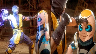 MK11 All Characters Punch the Kronika Punching Bag FRIENDSHIP Jacqui FRIENDSHIP