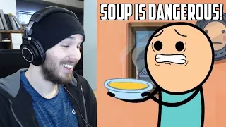 SOUP IS DANGEROUS! - Reacting to Cyanide & Happiness Compilation - #18