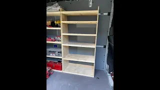 Simple custom tools/supplies shelving unit for a van p.1