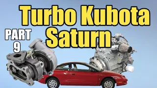 S3 E5 We install a RHB31 turbocharger on the Kubota D722 diesel engine in a 1999 Saturn coupe.