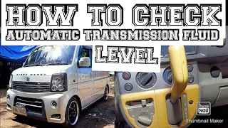 HOW TO CHECK AUTOMATIC TRANSMISSION FLUID LEVEL?
