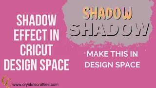 Shadow Effect in Cricut Design Space
