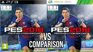 PES 2018 PS3 Vs Xbox 360