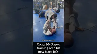 Conor McGregor training with his new black belt #ufc #jiujitsu