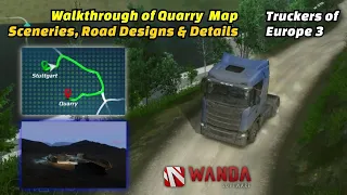 Europe truck simulator 3 Stuttgart to Quarry offloading route (Part1)#games #trending #truck #top