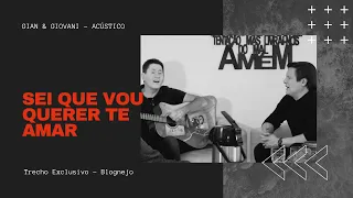 Gian & Giovani - Sei que vou querer te amar (voz e violão) - Blognejo